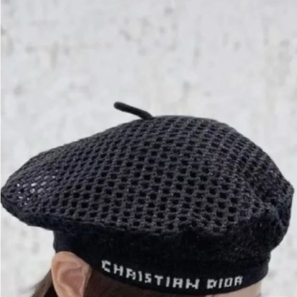 Christian Dior Mesh Beret original packaging and receipt